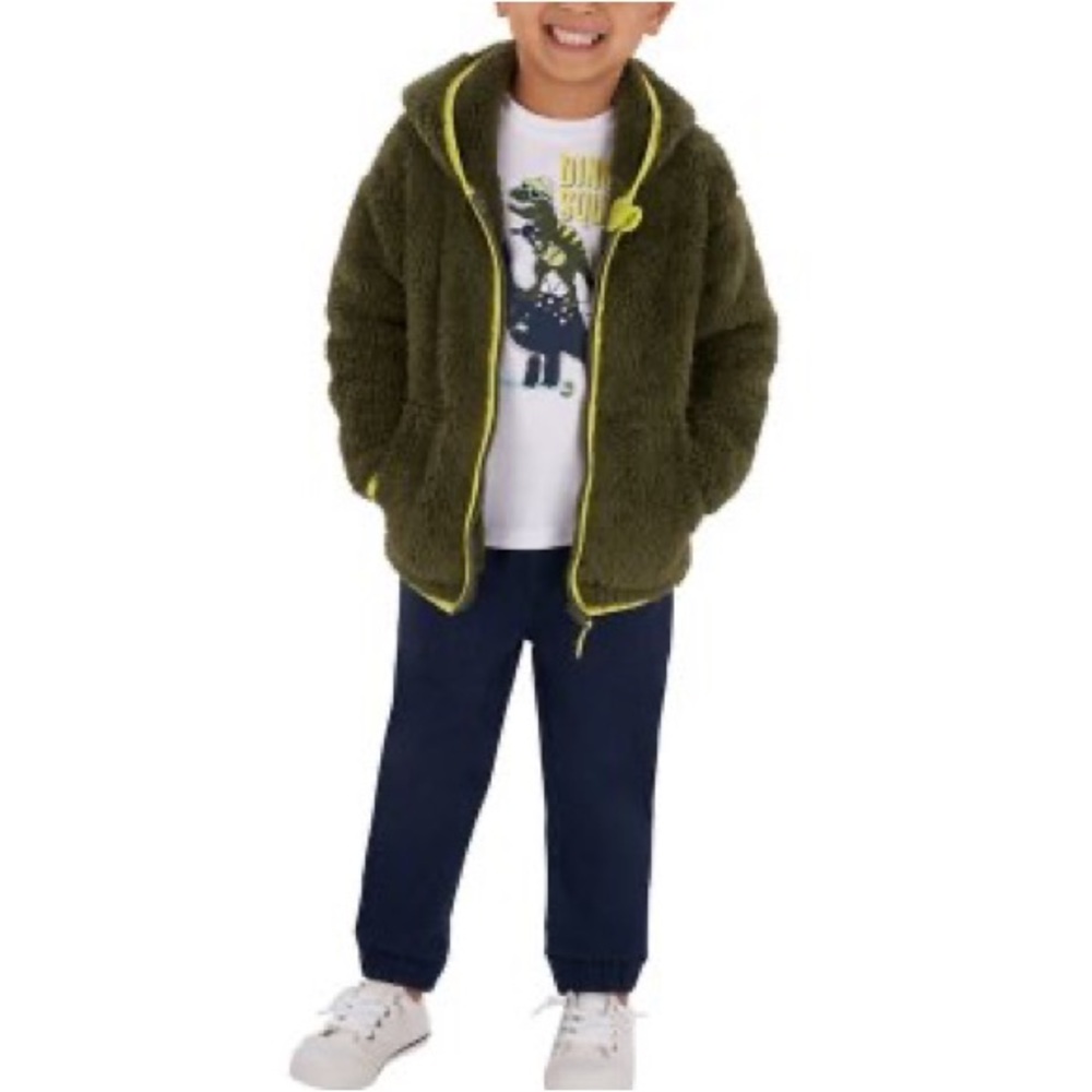 Member's Mark Boys' 3 Piece Cozy Jacket Dinosaur Set - Size 2T